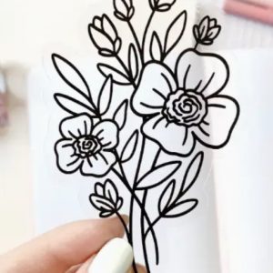 Line Bouquet Sticker