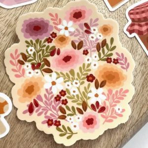 Cottage Core Flowers Sticker