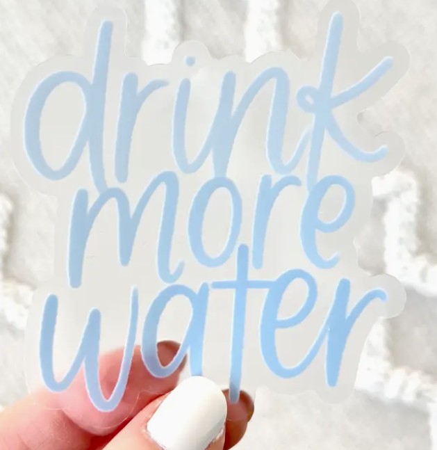Drink More Water Sticker
