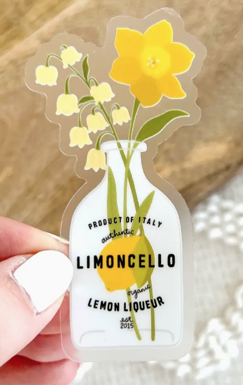 Lemon Liqueur Bottle