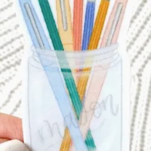 Pens and Pencils Mason Jar