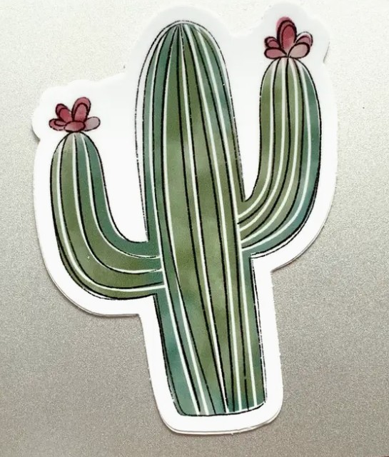 Watercolor Cactus Sticker