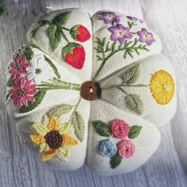 Flower Garden Pin Cushion