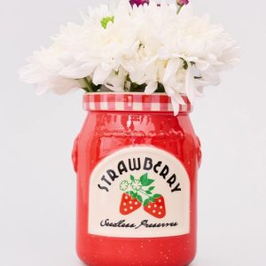Ceramic Vase, Strawberry Jam