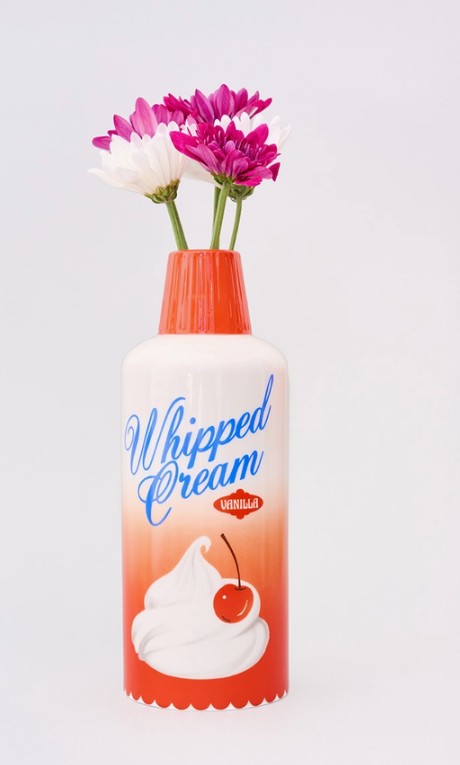 Ceramic Vase, Whipped Cream