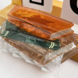 Book Acrylic Hair Claw Clip