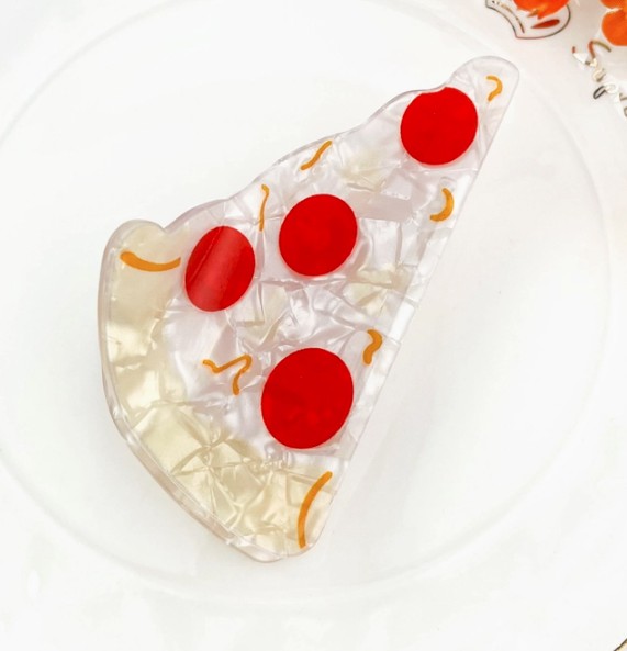 Pizza Hair Claw Clip