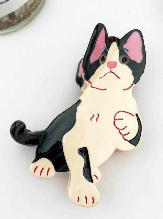 Playful Cat Hair Claw Clip