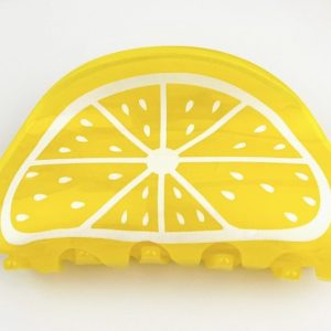 Yellow Lemon Hair Claw Clip