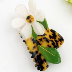 Daisy Floral Hair Claw Clip