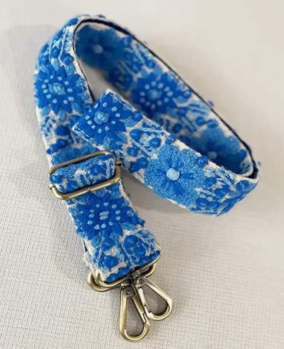 Forget-Me-Not Embroidered Strap