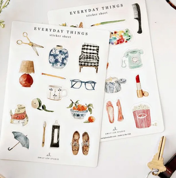 Everyday Things Sticker Sheets