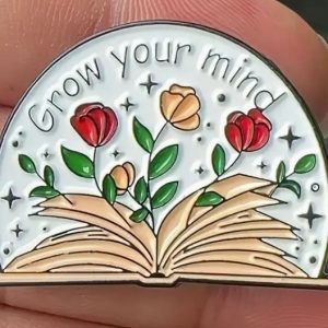 Grow Your Mind Enamel Pin