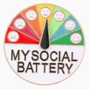 My Social Battery Pin