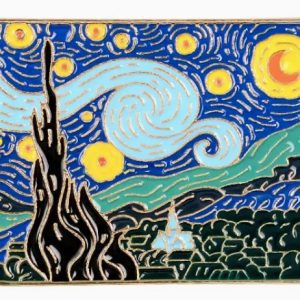 Van Gogh Starry Night Badge Pin