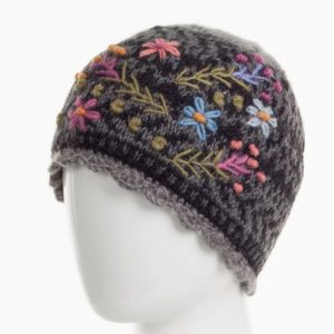 Sadie Wool Knit Beanie -Black