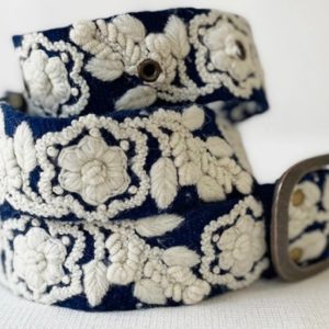 Two-Tone Wool Belt-L