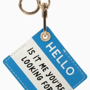 Hello Bag Charm and Holder