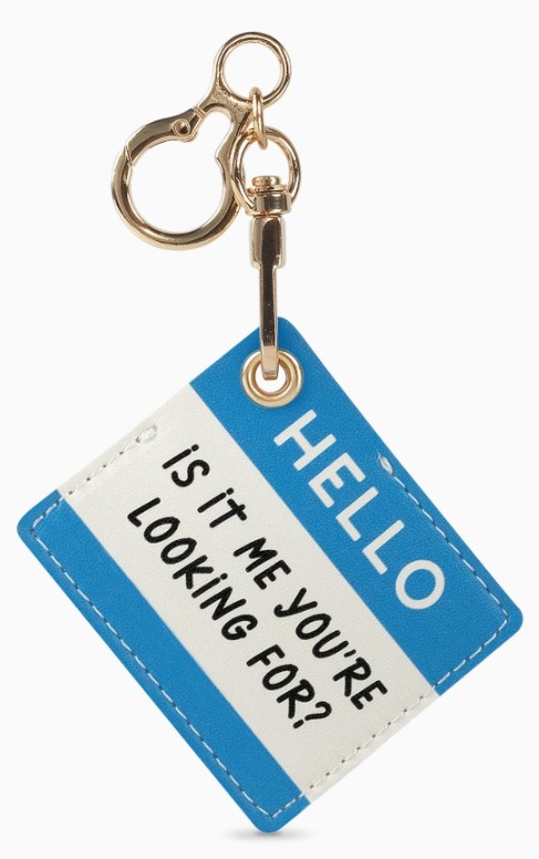 Hello Bag Charm and Holder