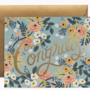 Blue Meadow Congrats Card