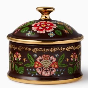 Gracie Round Porcelain Box