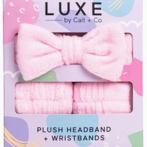 Luxe Head+Wristbands - Pink