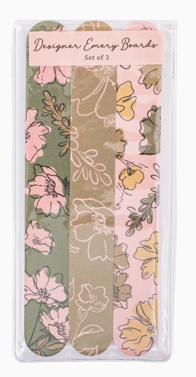 Emery Board Set Pink/Olive